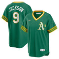 Reggie Jackson Athletics Nike Road Cooperstown Collection Player Jersey - Kelly Green | MLB Fan Gear