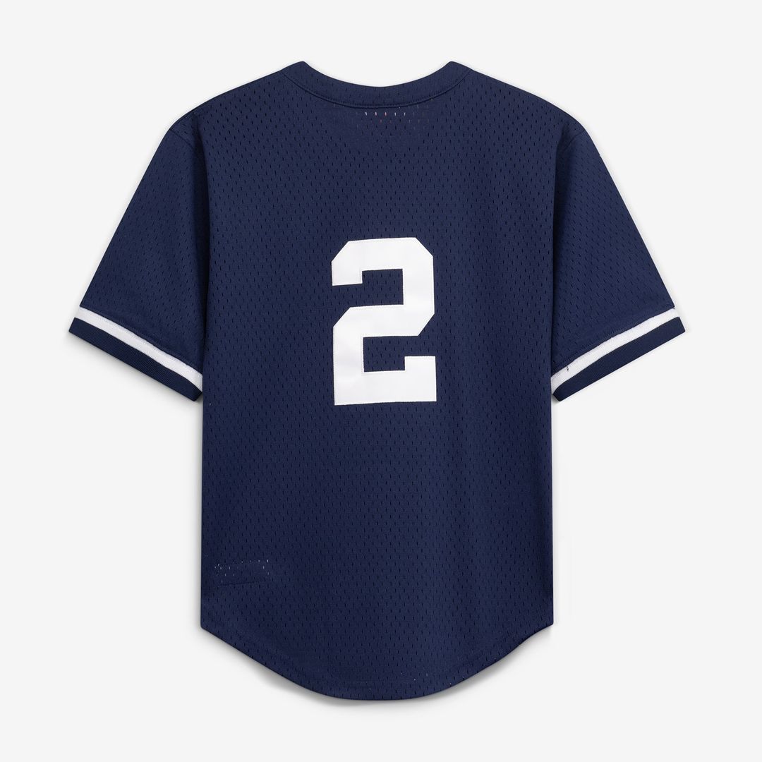Derek Jeter New York Yankees Mitchell & Ness Preschool Cooperstown Collection Mesh Batting Practice Jersey - Navy | MLB Fan Gear