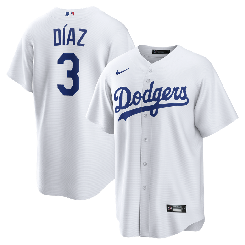 Edwin Díaz Los Angeles Dodgers Nike Home Replica Jersey - White | MLB Fan Gear