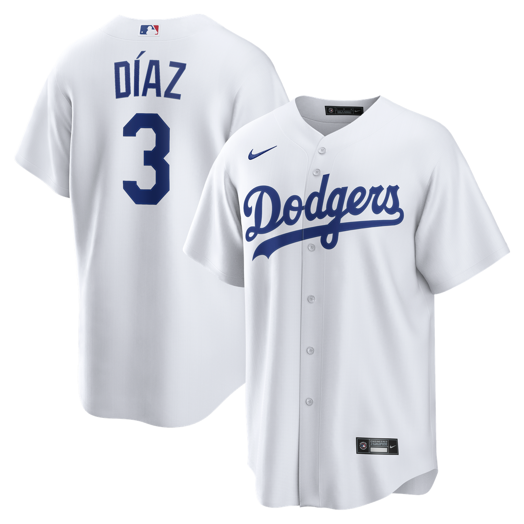 Edwin Díaz Los Angeles Dodgers Nike Home Replica Jersey - White | MLB Fan Gear