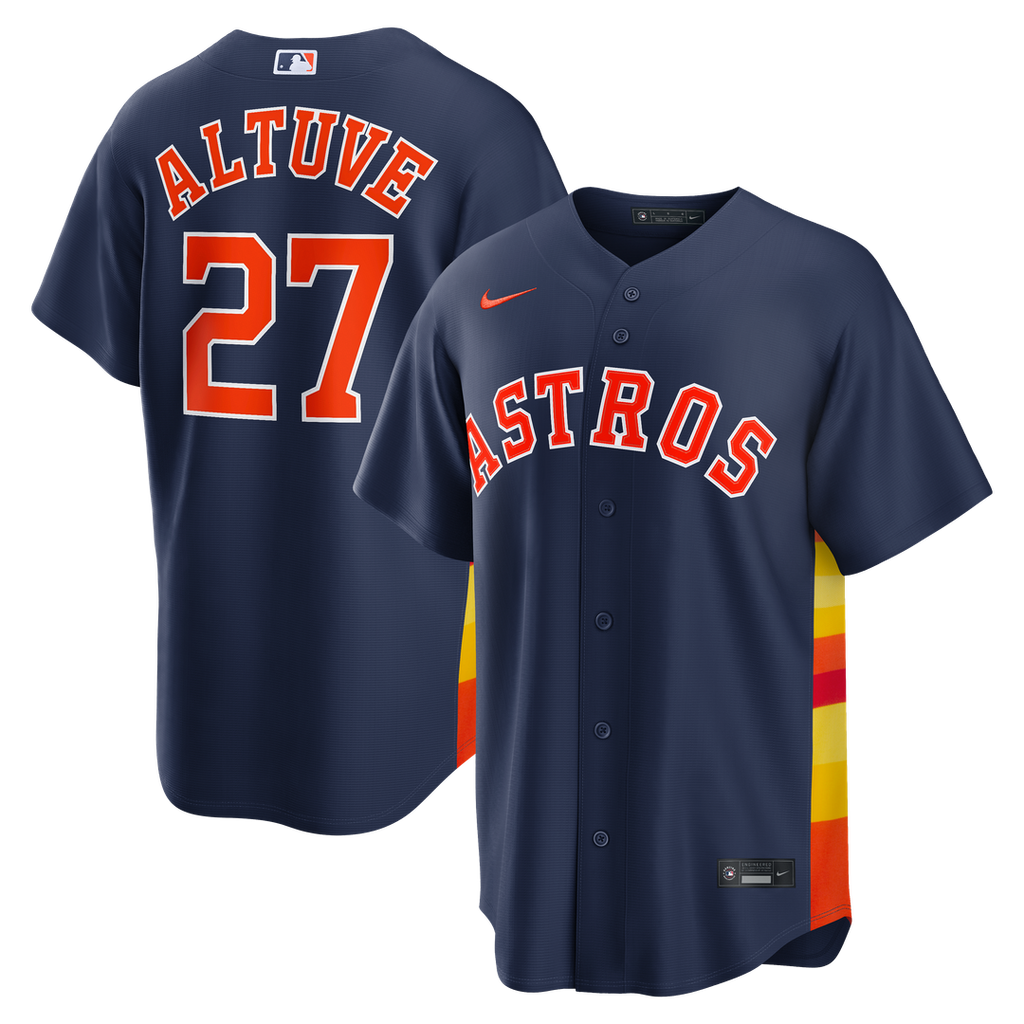 Jose Altuve Houston Astros Nike Alternate 2 Replica Jersey - Navy | MLB Fan Gear