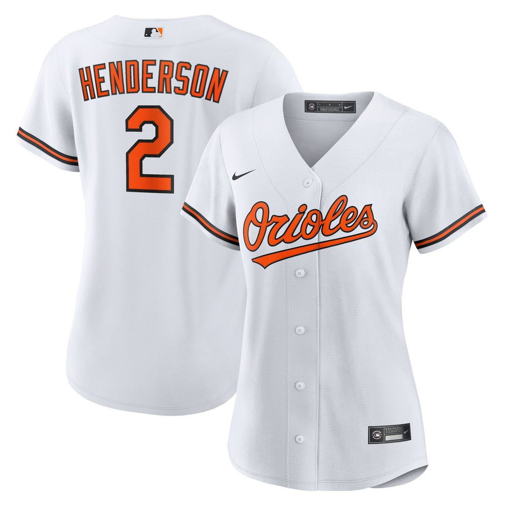 Gunnar Henderson Baltimore Orioles Nike Women's Replica Player Jersey - White | MLB Fan Gear