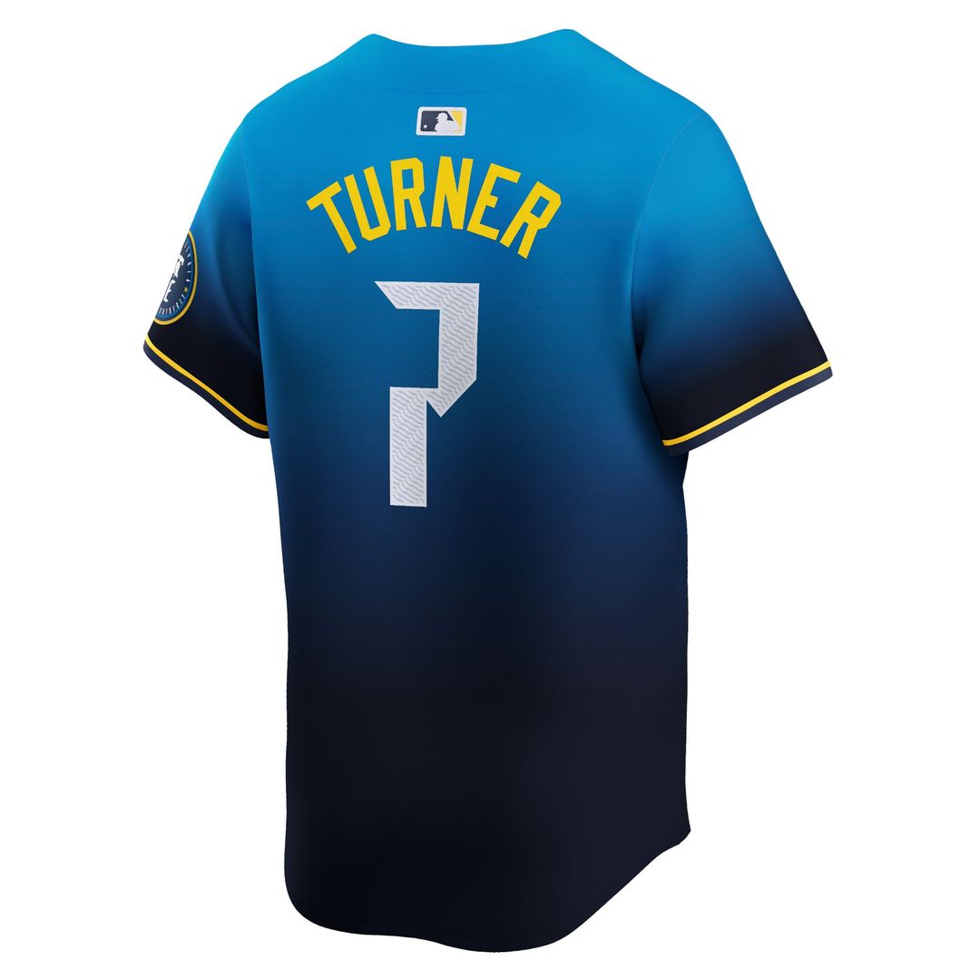 Trea Turner Philadelphia Phillies Nike 2024 City Connect Limited Player Jersey - Blue | MLB Fan Gear