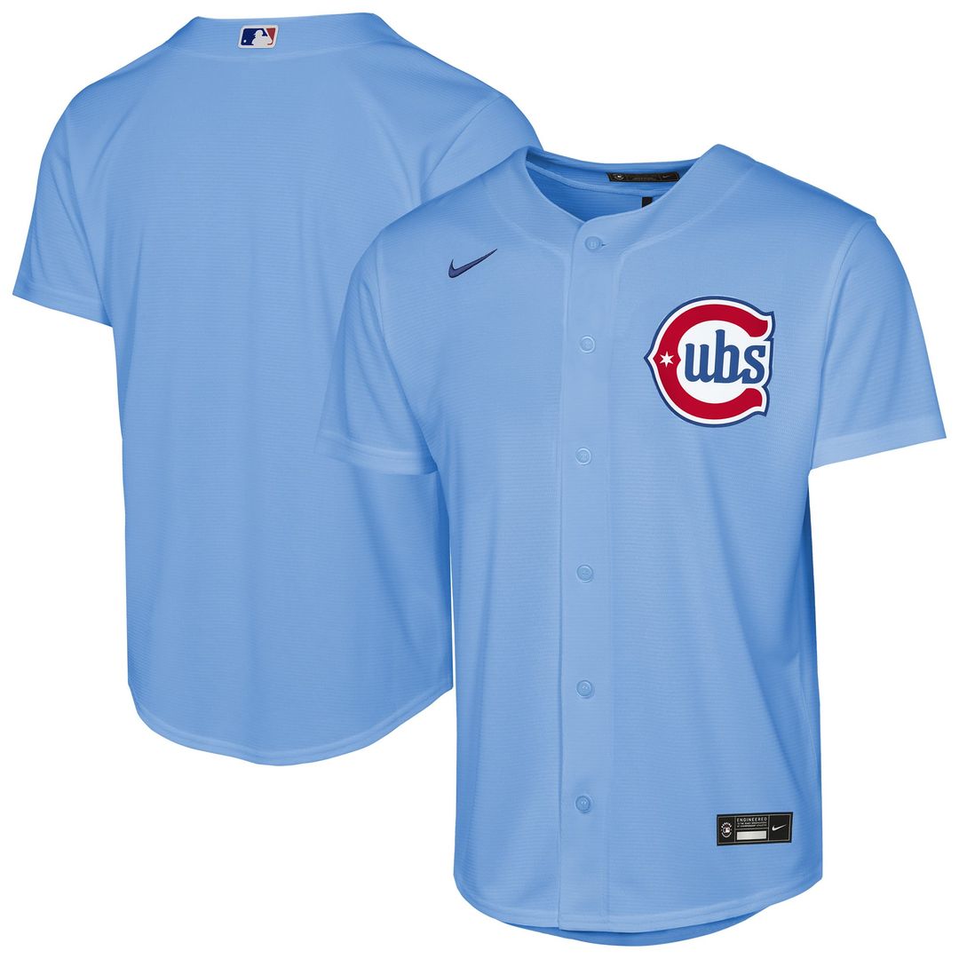 Chicago Cubs Nike Youth Alternate Replica Jersey - Light Blue | MLB Fan Gear