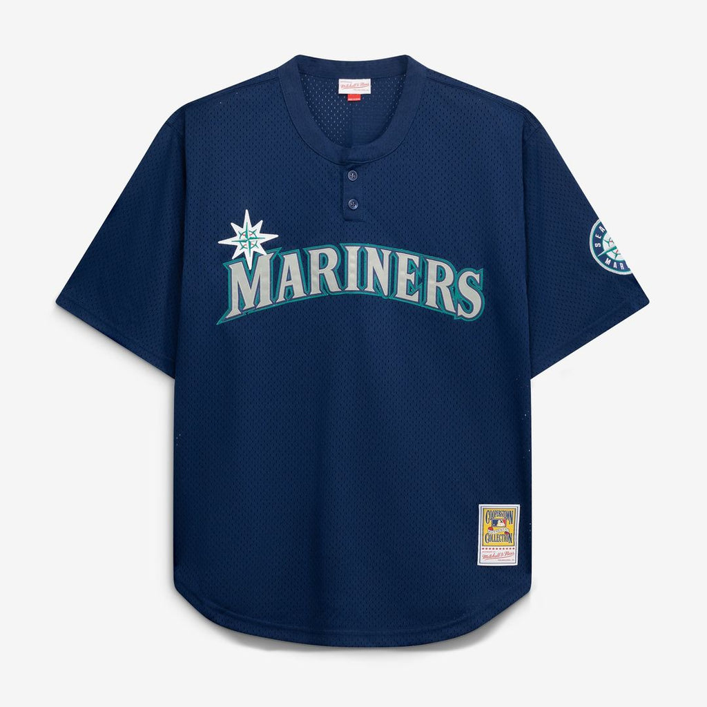 Seattle Mariners Mitchell & Ness Big & Tall Cooperstown Collection Mesh Batting Practice Jersey - Navy | MLB Fan Gear