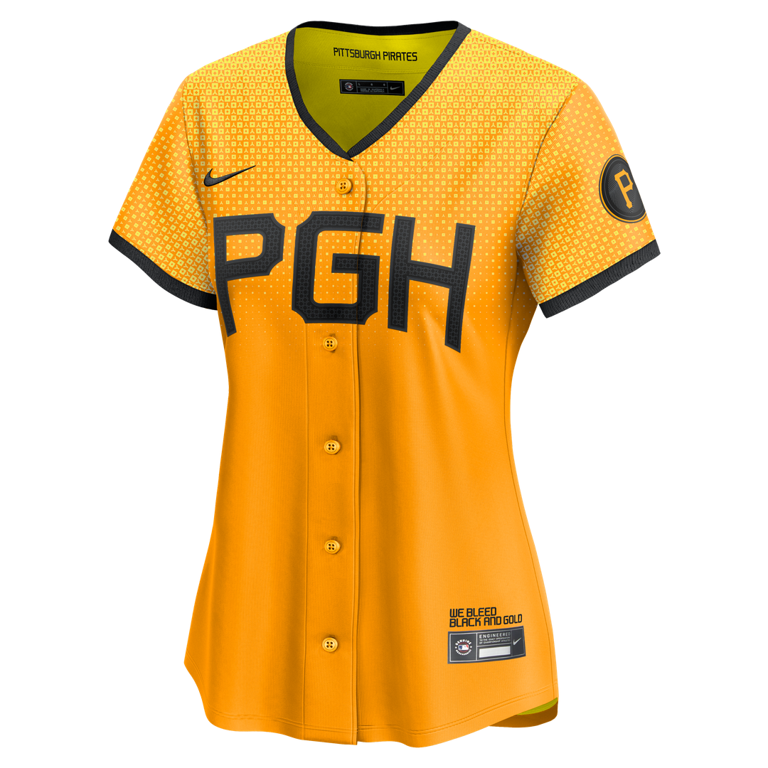 Pittsburgh Pirates Nike Women's City Connect Limited Jersey - Gold | MLB Fan Gear