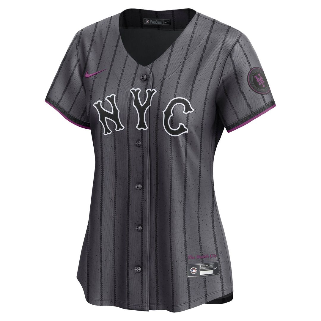 New York Mets Nike Women's City Connect Limited Jersey - Gray | MLB Fan Gear