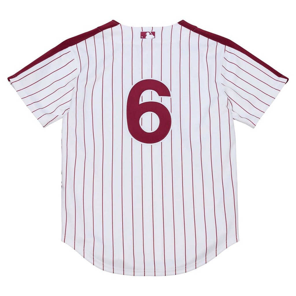 Jimmy Rollins Philadelphia Phillies Mitchell & Ness 2003 Cooperstown Collection Authentic Jersey - White | MLB Fan Gear