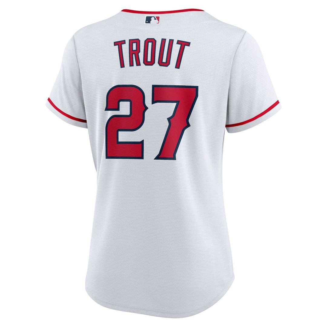 Mike Trout Los Angeles Angels Nike Women's Home Replica Player Jersey - White | MLB Fan Gear