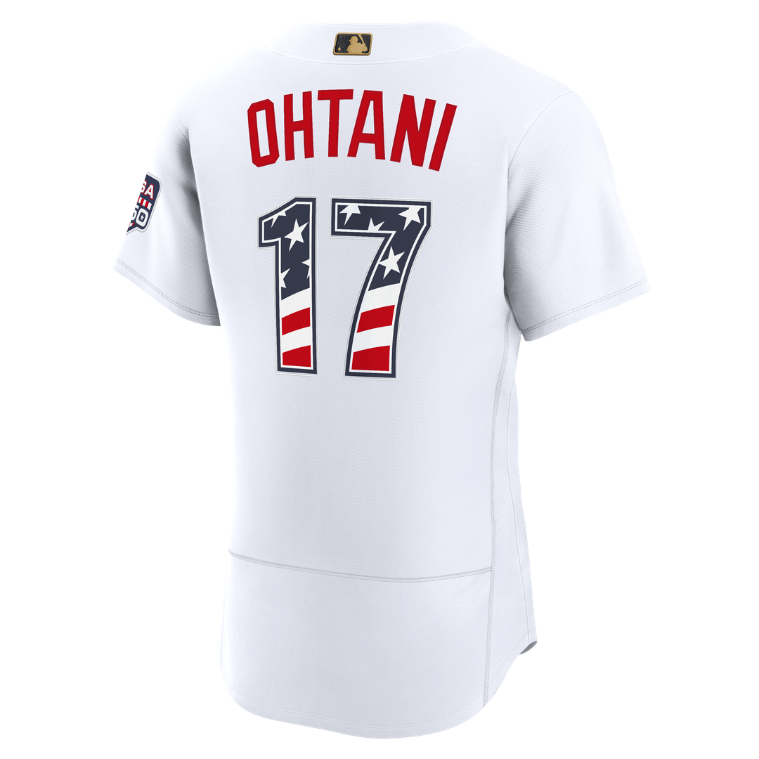 Shohei Ohtani Los Angeles Dodgers Nike USA 250 Fourth of July Home Authentic Jersey - White | MLB Fan Gear
