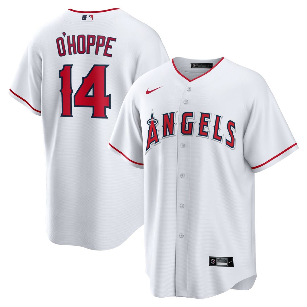 Logan O'Hoppe Los Angeles Angels Nike Home Replica Jersey - White | MLB Fan Gear