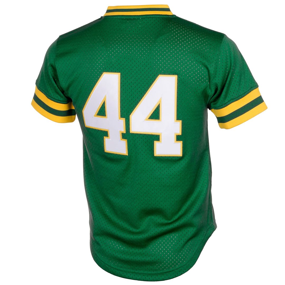 Reggie Jackson Athletics Mitchell & Ness Authentic Batting Practice Jersey - Green | MLB Fan Gear