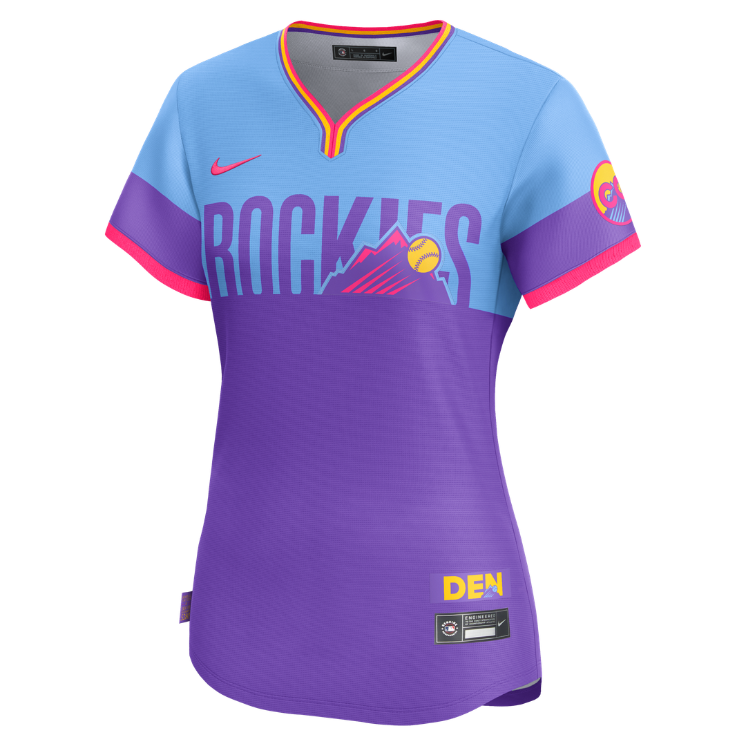 Colorado Rockies Nike Women's 2025 City Connect Limited Jersey - Purple/ Light Blue | MLB Fan Gear