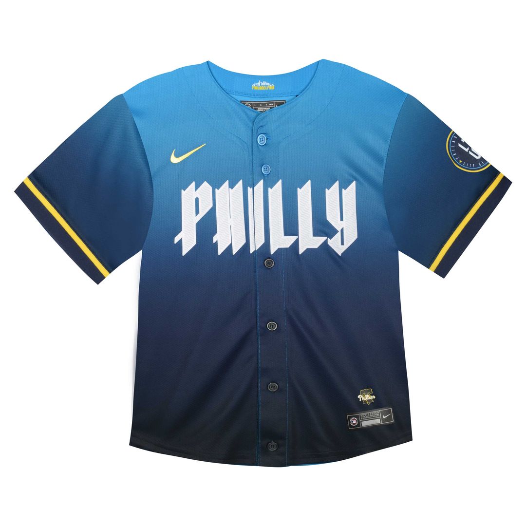 Bryce Harper Philadelphia Phillies Nike Infant 2024 City Connect Limited Player Jersey - Blue | MLB Fan Gear