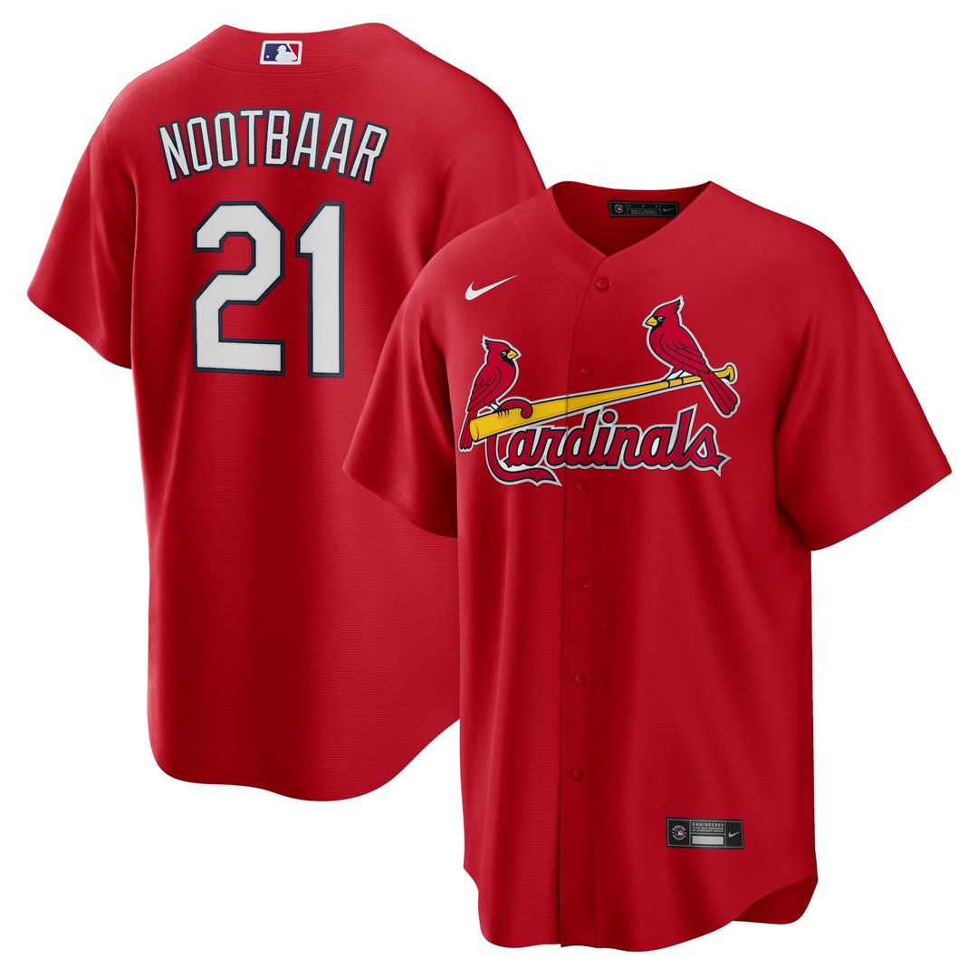 Lars Nootbaar St. Louis Cardinals Nike Big & Tall Alternate Replica Player Jersey - Red | MLB Fan Gear