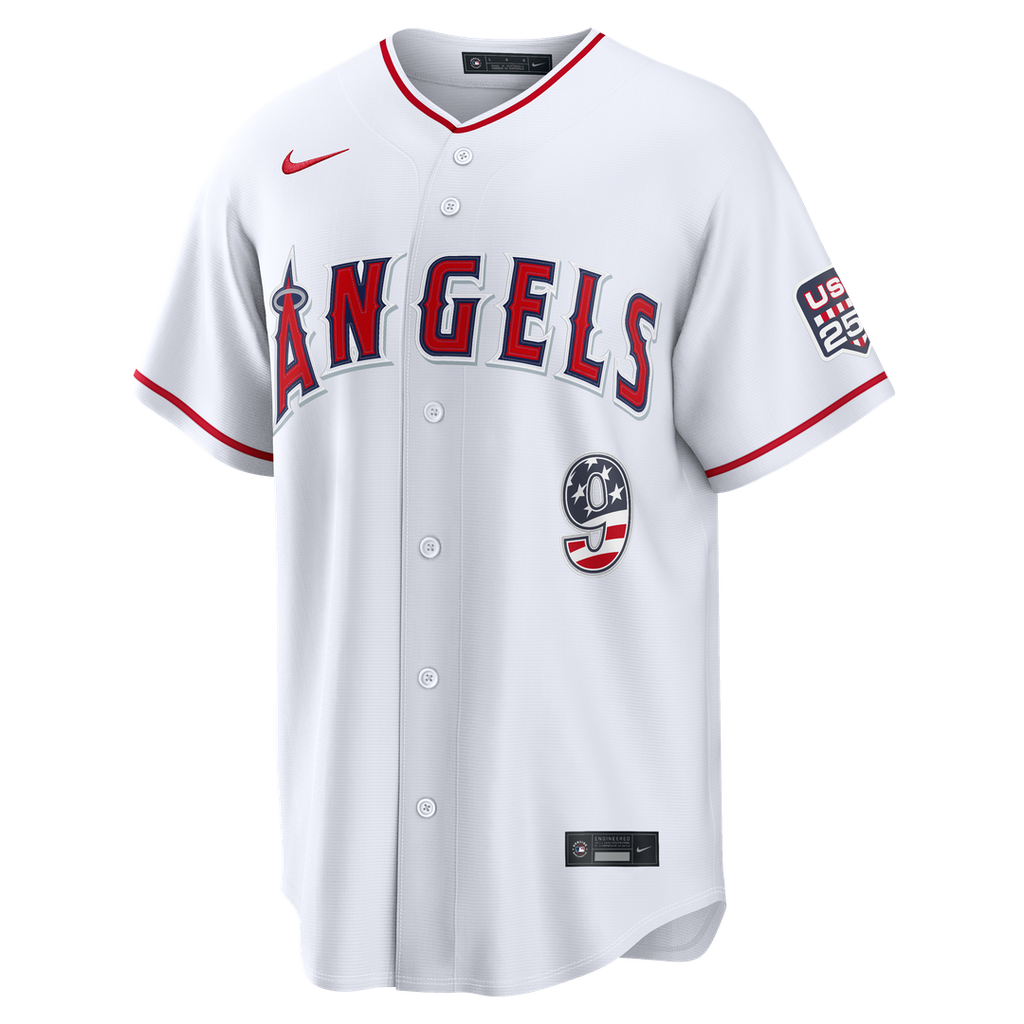 Zach Neto Los Angeles Angels Nike USA 250 Fourth of July Stadium Jersey - White | MLB Fan Gear