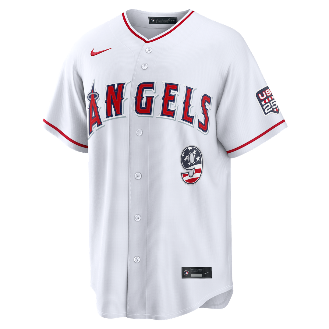 Zach Neto Los Angeles Angels Nike USA 250 Fourth of July Stadium Jersey - White | MLB Fan Gear