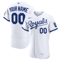 Kansas City Royals Nike Home Authentic Custom Jersey - White | MLB Fan Gear