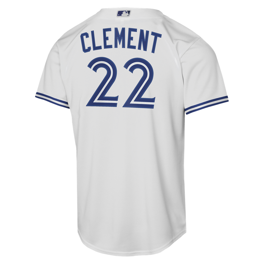 Ernie Clement Toronto Blue Jays Nike Youth Home Baseline Jersey - White | MLB Fan Gear