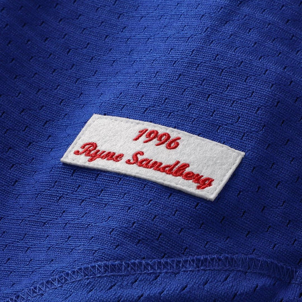 Ryne Sandberg Chicago Cubs Mitchell & Ness Cooperstown Collection 1996 Mesh Batting Practice Button-Up Jersey - Royal | MLB Fan Gear