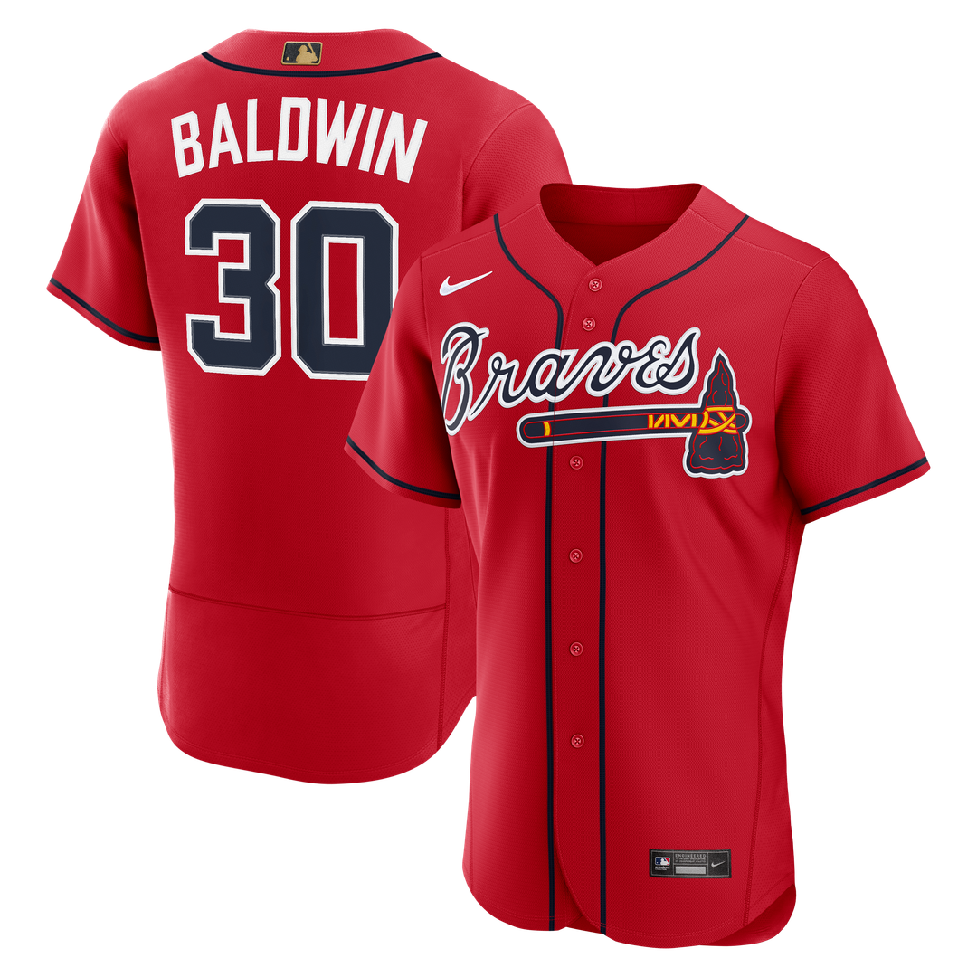 Drake Baldwin Atlanta Braves Nike MLB Awards Authentic Jersey - Red | Fan Gear