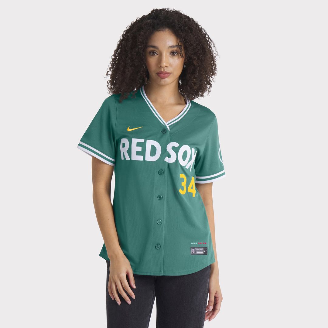 David Ortiz Boston Red Sox Nike Women's 2025 City Connect Limited Retired Player Jersey - Green | MLB Fan Gear