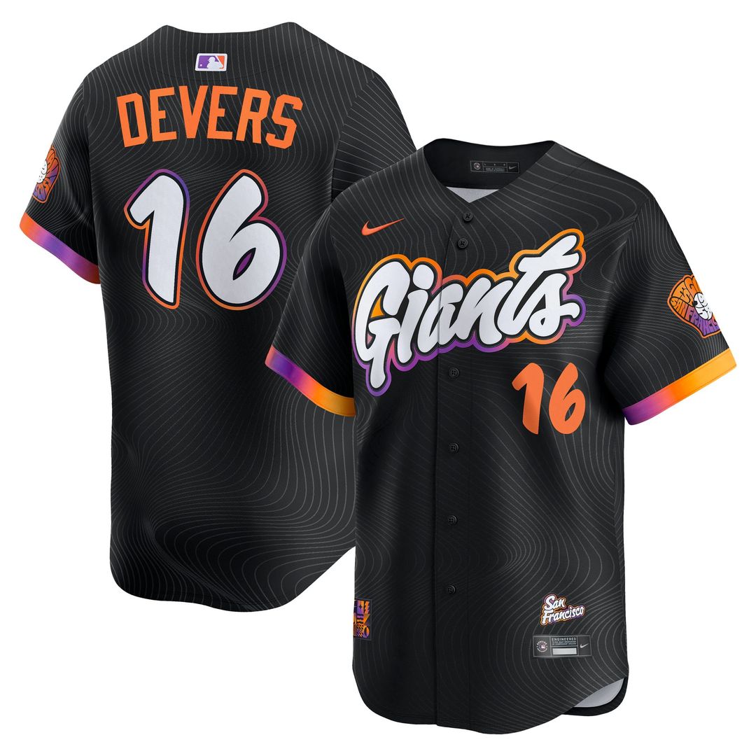 Rafael Devers San Francisco Giants Nike 2025 City Connect Limited Player Jersey - Black | MLB Fan Gear