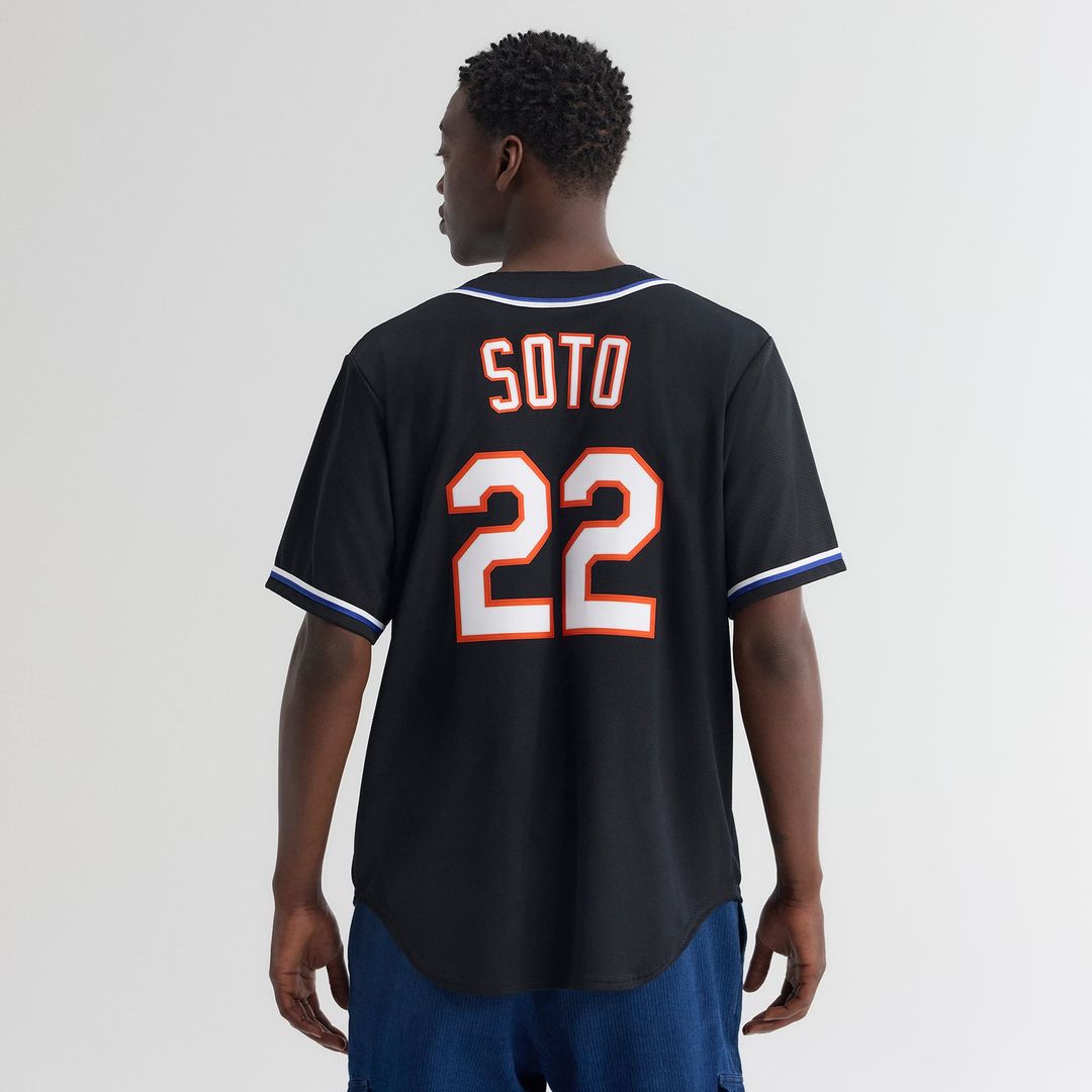 Juan Soto New York Mets Nike Fashion Replica Black Out Jersey | MLB Fan Gear