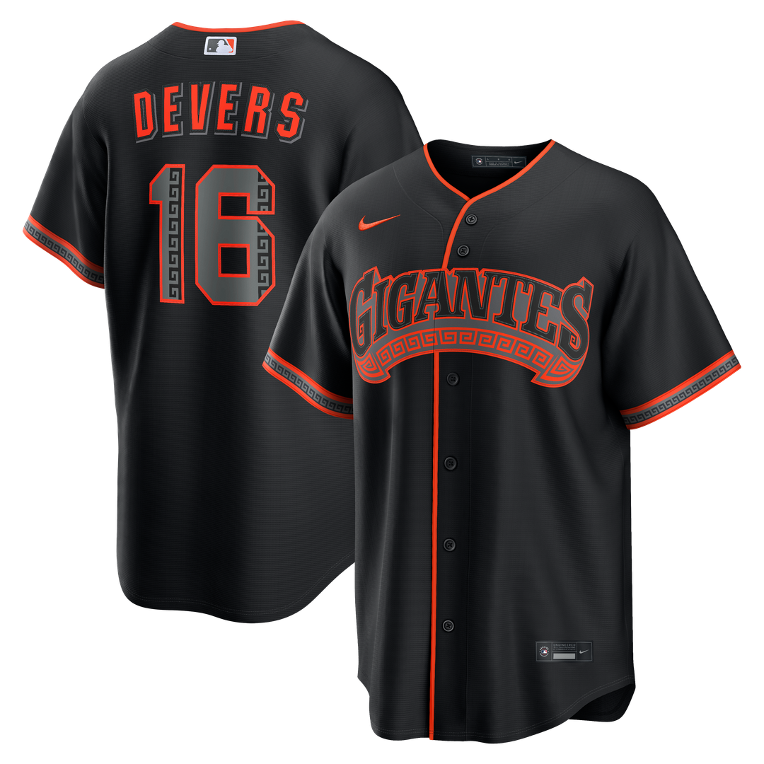 Rafael Devers San Francisco Giants Nike Alternate Replica Jersey - Black | MLB Fan Gear