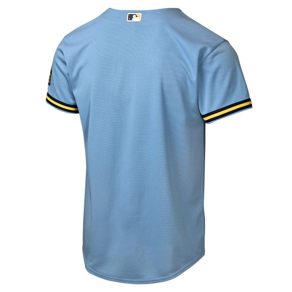 Milwaukee Brewers Nike Youth Road Stadium Jersey - Powder Blue | MLB Fan Gear