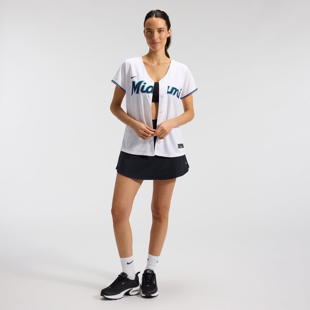 Miami Marlins Nike Women's Replica Team Jersey - White | MLB Fan Gear