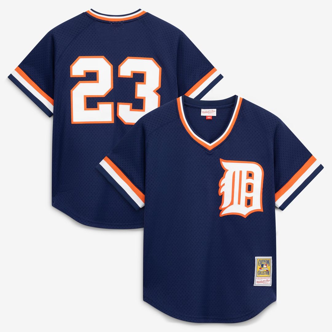 Kirk Gibson Detroit Tigers Mitchell & Ness Authentic Batting Practice Jersey - Navy | MLB Fan Gear