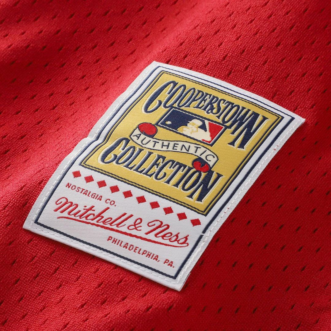 Barry Larkin Cincinnati Reds Mitchell & Ness Cooperstown Collection Mesh Batting Practice Button-Up Jersey - Black | MLB Fan Gear