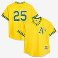 Mark McGwire Athletics Mitchell & Ness Authentic Batting Practice Jersey - Gold | MLB Fan Gear
