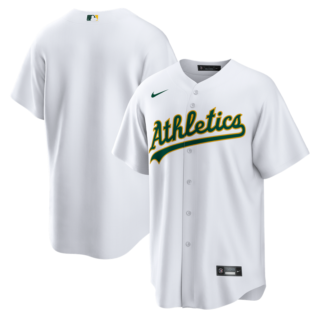 Athletics Nike Home Big & Tall Replica Jersey - White | MLB Fan Gear