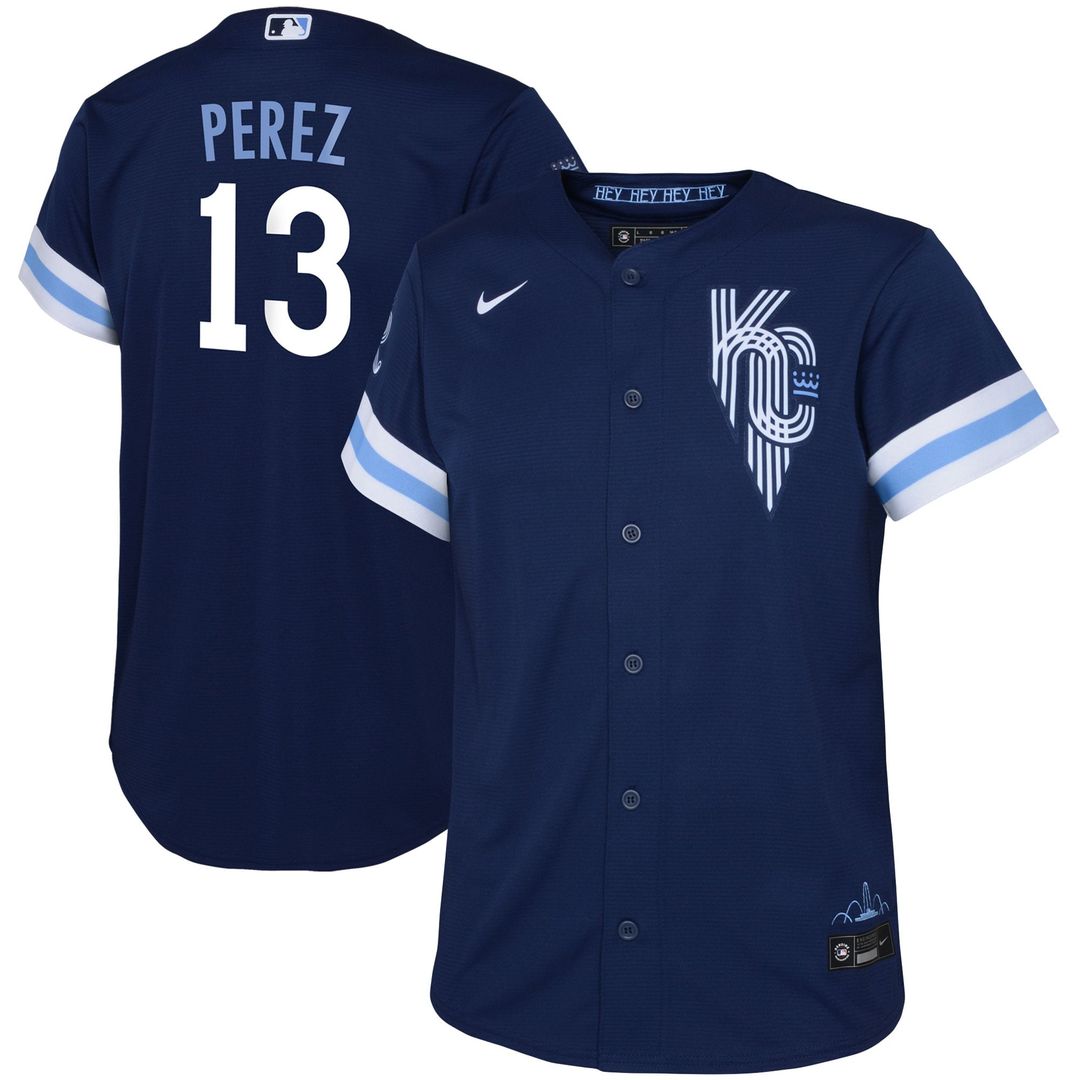 Salvador Perez Kansas City Royals Nike Toddler City Connect Replica Player Jersey - Navy | MLB Fan Gear