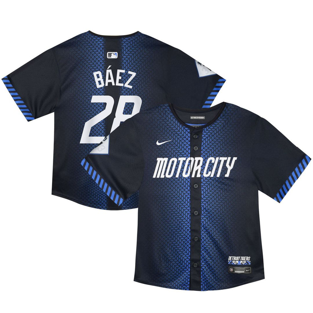 Javier Baez Detroit Tigers Nike Toddler 2024 City Connect Limited Jersey - Navy | MLB Fan Gear