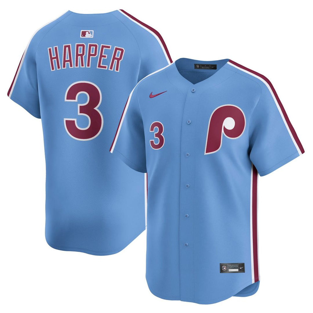 Bryce Harper Philadelphia Phillies Nike Alternate Limited Player Jersey - Light Blue | MLB Fan Gear