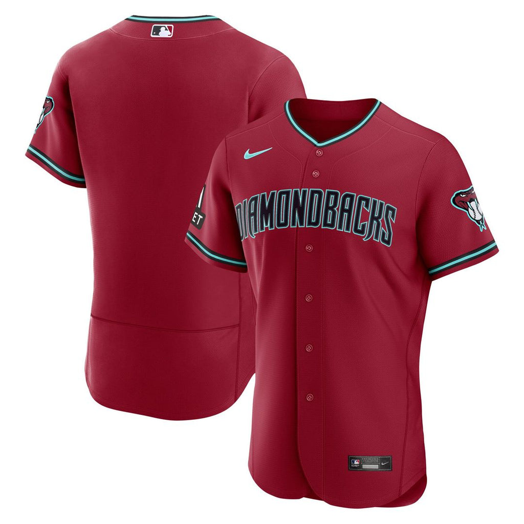 Arizona Diamondbacks Nike Alternate 2 Authentic Jersey - Crimson | MLB Fan Gear