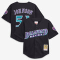 Randy Johnson Arizona Diamondbacks Mitchell & Ness Youth Cooperstown Collection Mesh Batting Practice Jersey - Black | MLB Fan Gear