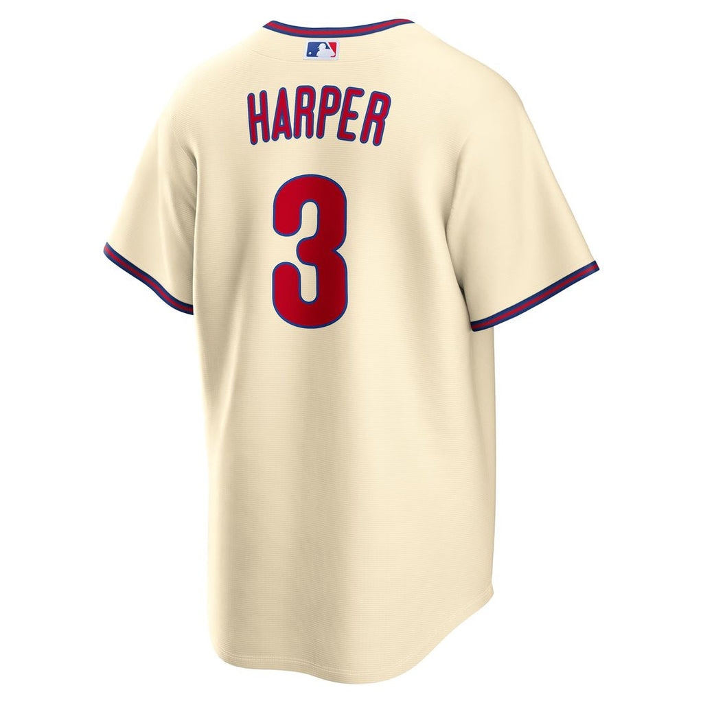 Bryce Harper Philadelphia Phillies Nike Alternate Replica Jersey - Cream | MLB Fan Gear