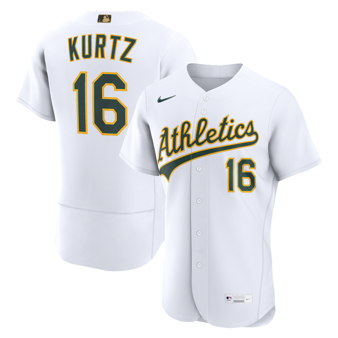 Nick Kurtz Athletics Nike MLB Awards Authentic Jersey - White | Fan Gear