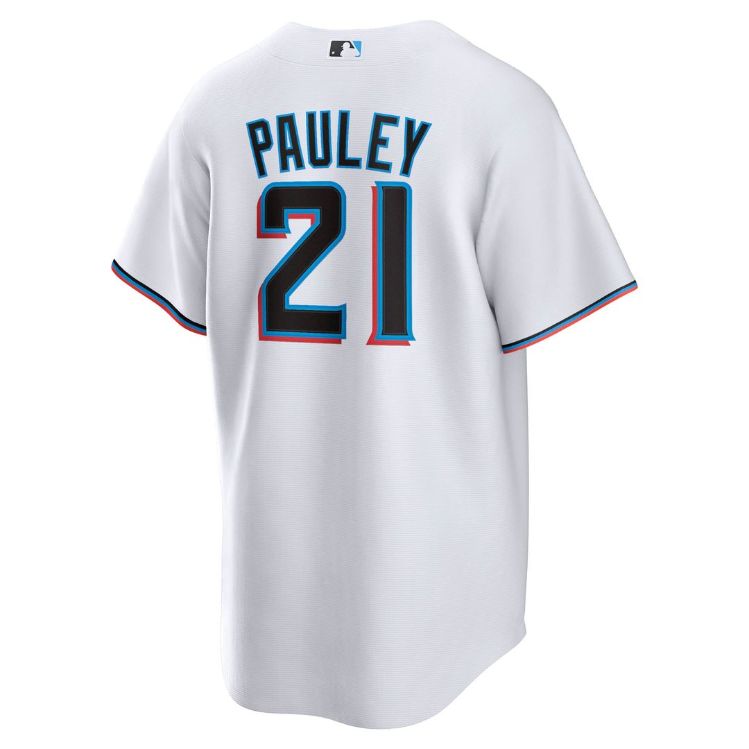 Graham Pauley Miami Marlins Nike Home Replica Jersey - White | MLB Fan Gear