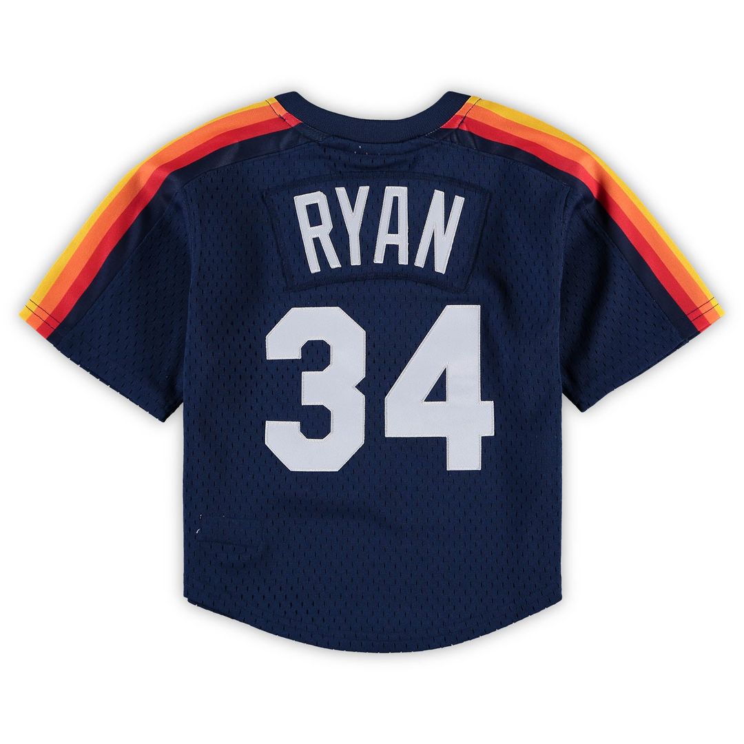 Nolan Ryan Houston Astros Mitchell & Ness Preschool & Toddler Cooperstown Collection Mesh Batting Practice Jersey - Navy | MLB Fan Gear