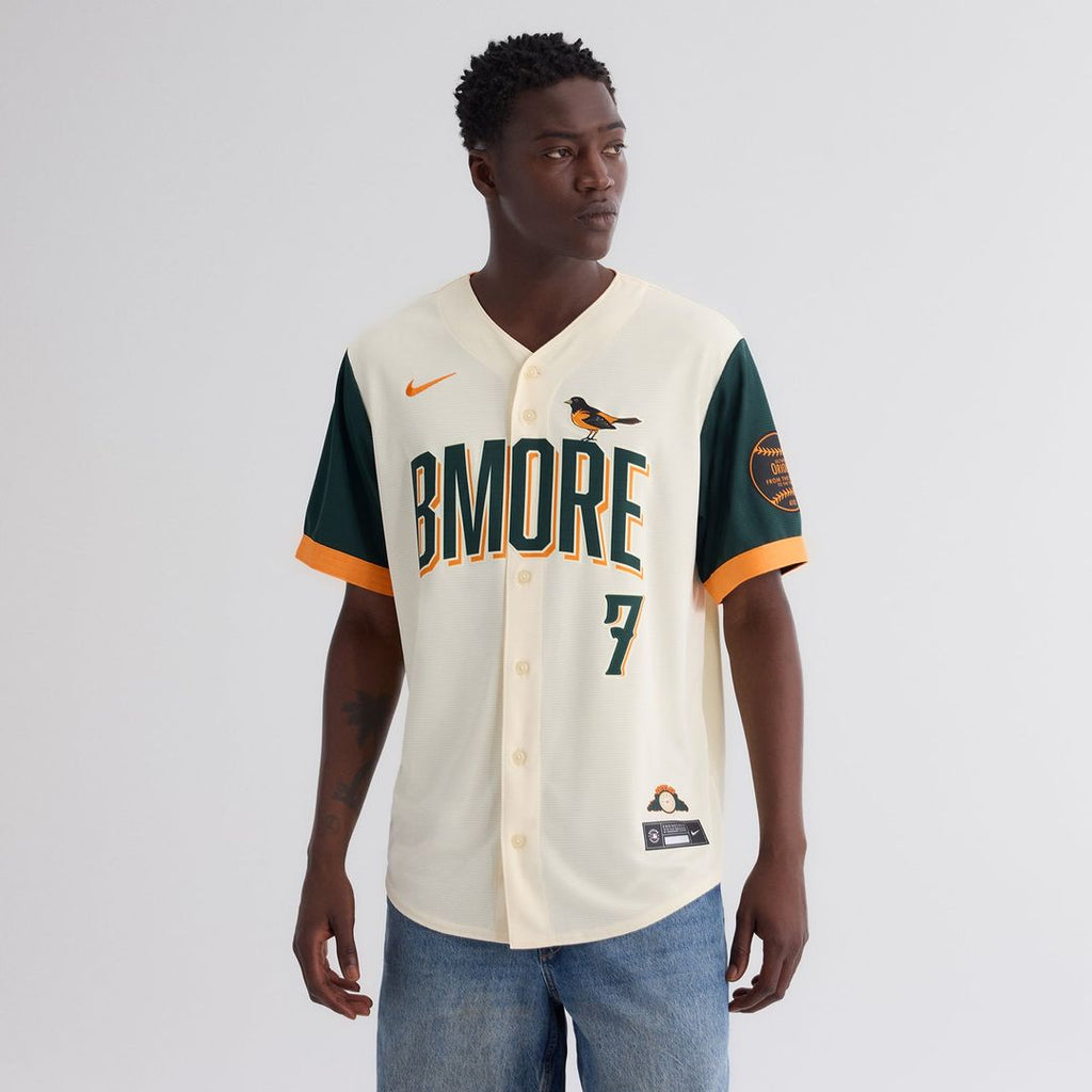 Jackson Holliday Baltimore Orioles Nike 2026 City Connect Stadium Jersey - Cream | MLB Fan Gear