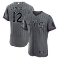 Francisco Lindor New York Mets Nike City Connect Authentic Sponsor Patch Jersey - Gray | MLB Fan Gear