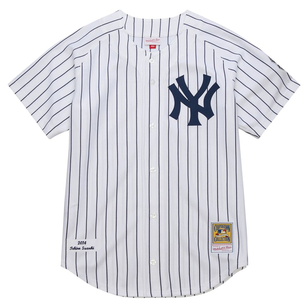 Ichiro Suzuki New York Yankees Mitchell & Ness 2014 Cooperstown Collection Authentic Throwback Jersey - White | MLB Fan Gear