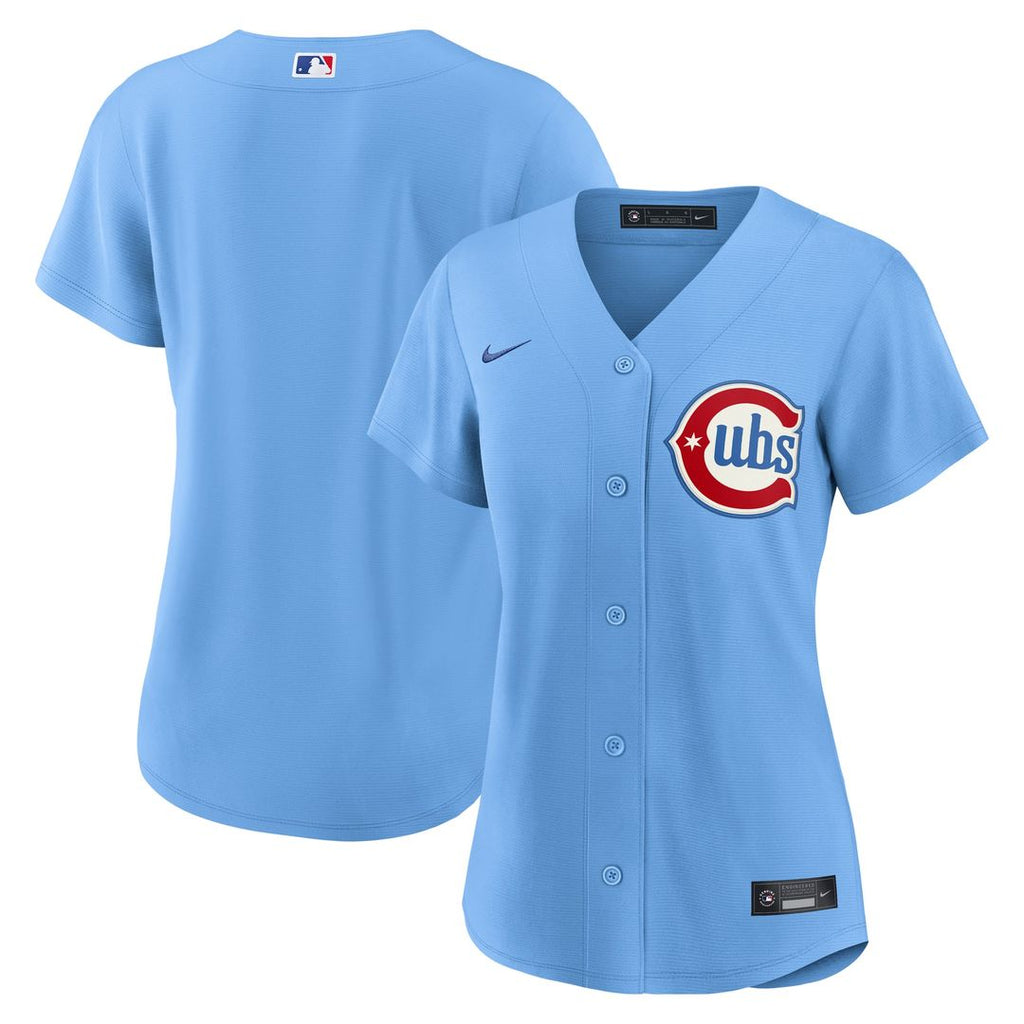 Chicago Cubs Nike Women's Alternate Replica Jersey - Light Blue | MLB Fan Gear