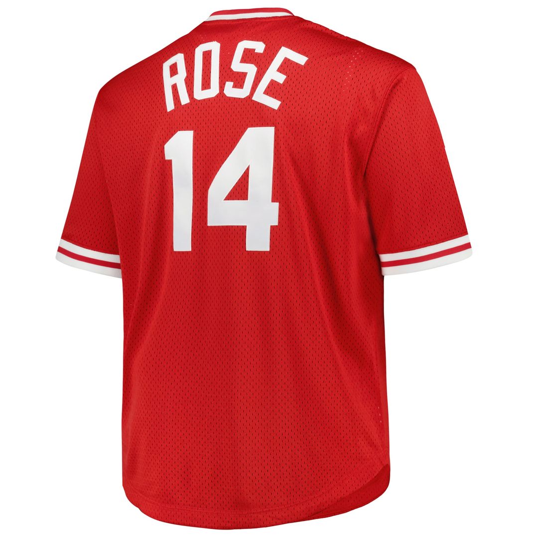 Pete Rose Cincinnati Reds Mitchell & Ness 1984 Cooperstown Collection Mesh Pullover Jersey - Red | MLB Fan Gear