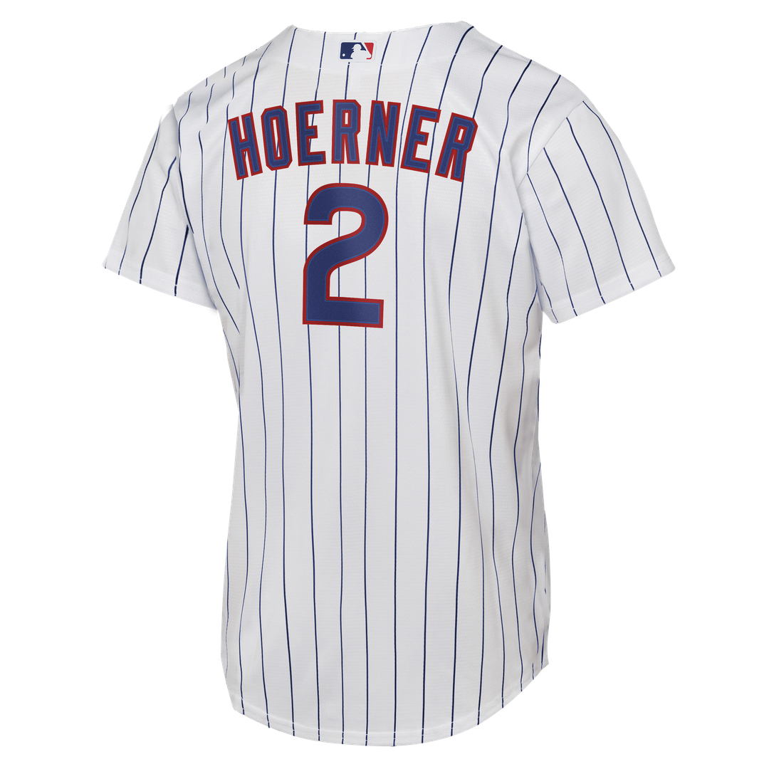 Nico Hoerner Chicago Cubs Nike Youth Home Replica Jersey - White | MLB Fan Gear